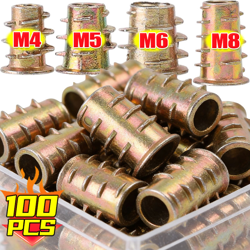 Furniture Hardware Threaded Inserts - M4 M5 M6 M8 나사산 인서트