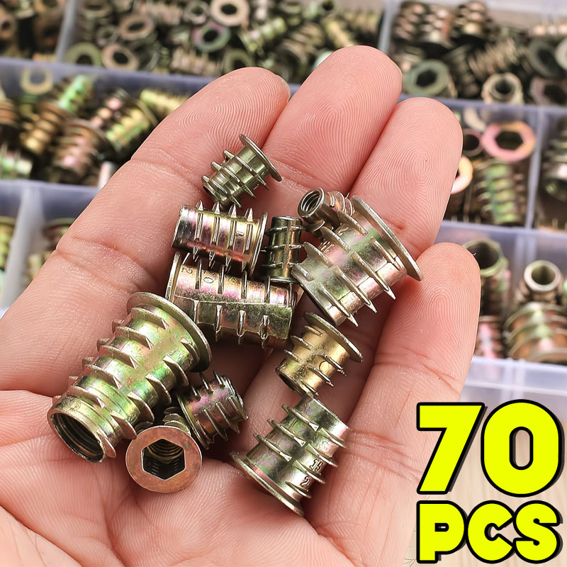 Furniture Hardware Threaded Inserts - M4/M5/M6 나사산 인서트 너트 E-너트 키트