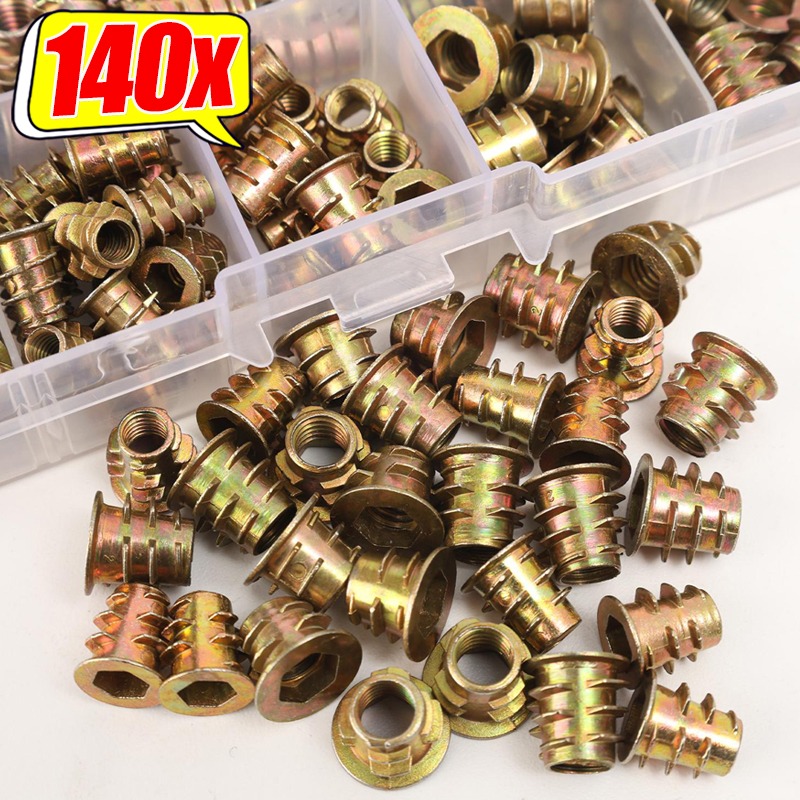 Furniture Hardware Threaded Inserts - 탄소강 나사산 인서트 너트 육각 소켓