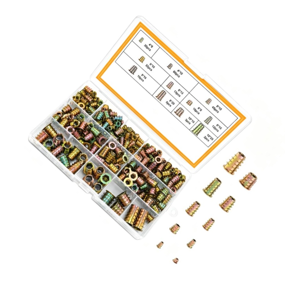 Furniture Hardware Threaded Inserts - 아연 합금 나사산 삽입형 부품 세트,