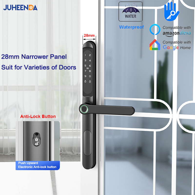 Furniture Sliding Door Hardware - TTLock 앱 스마트 알루미늄 문짝 잠금