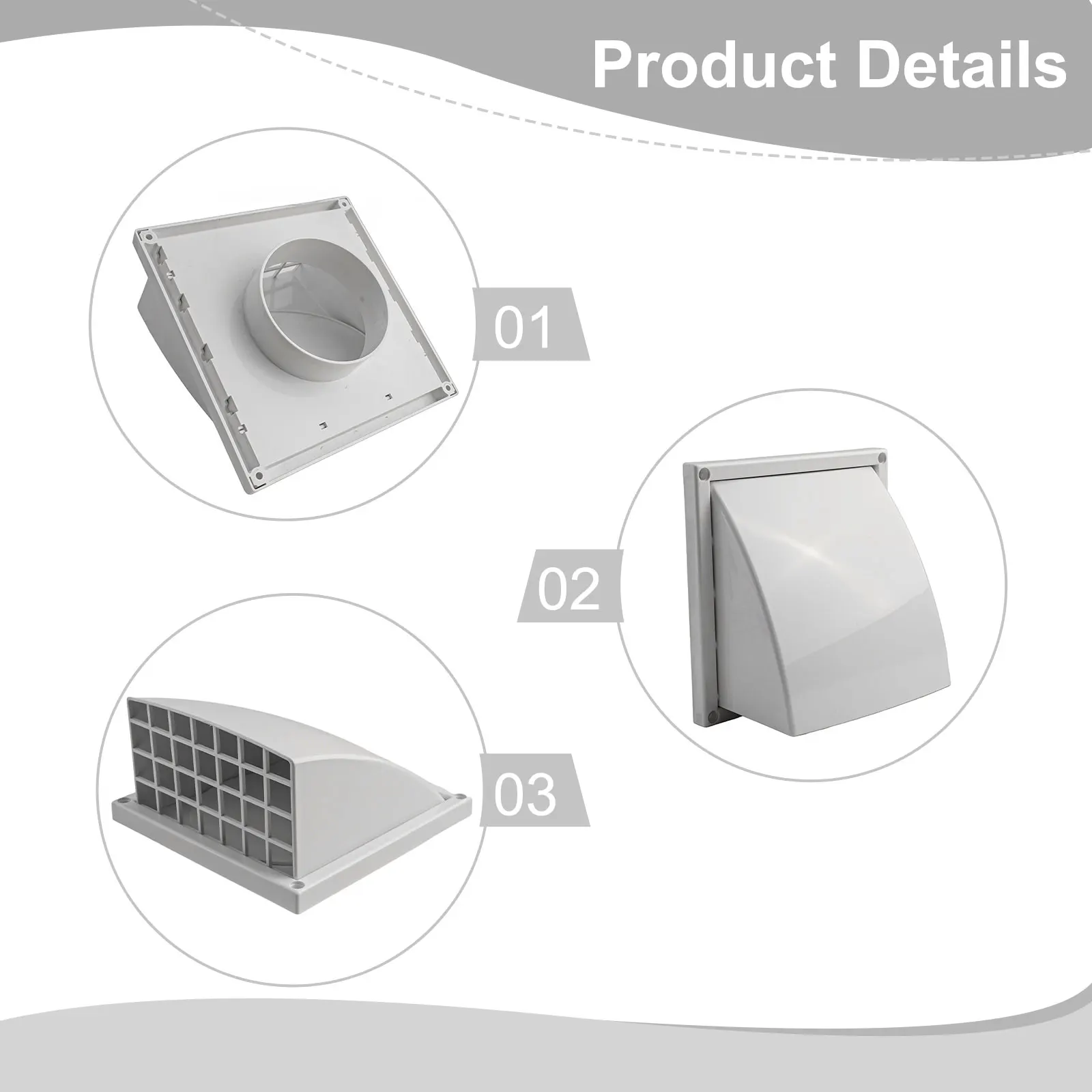 100MM, 125MM, 150MM 외부 벽 환기 그릴 - Furniture Hardware Outlet 리뷰 및 가격