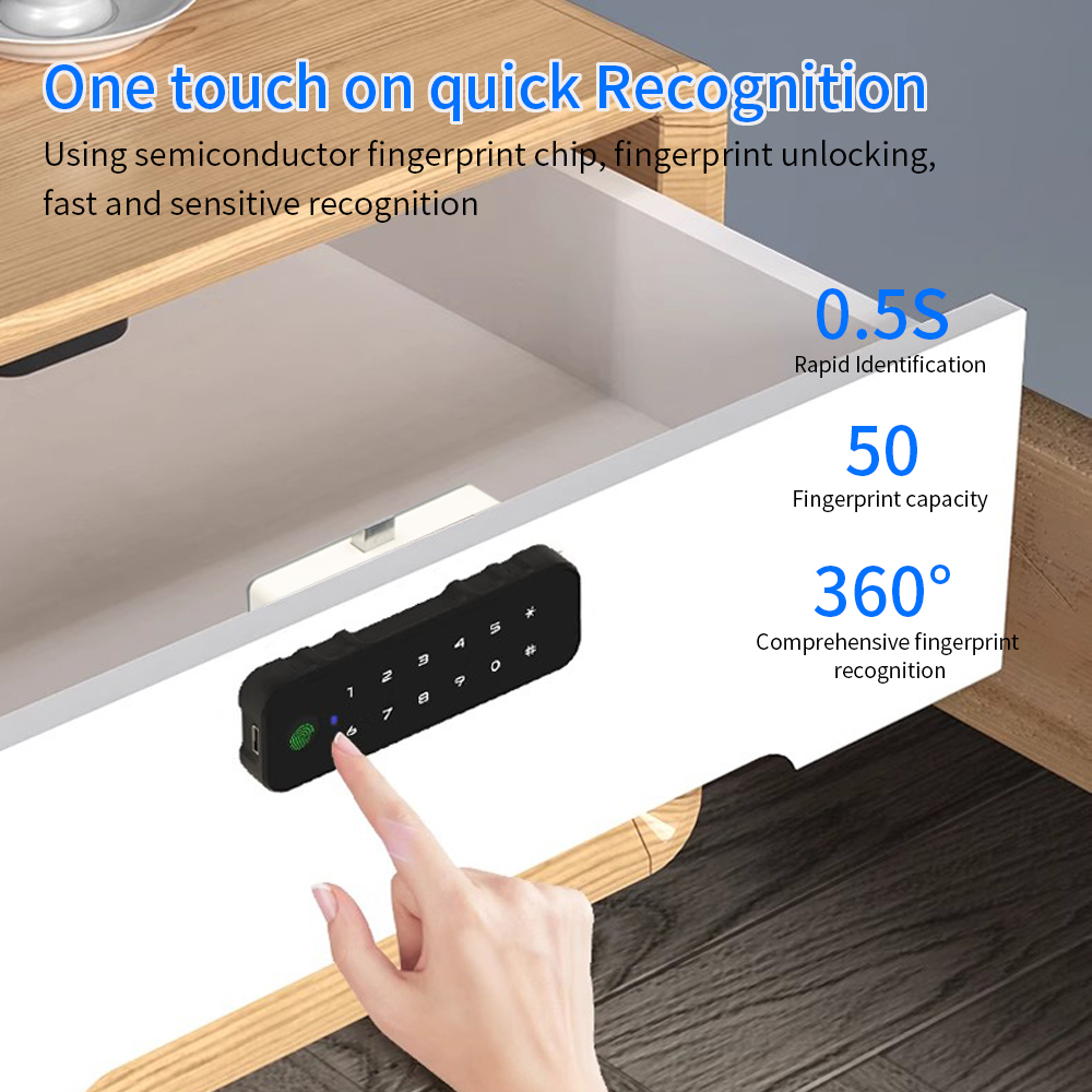 Tuya 블루투스 스마트 우드 캐비닛 지문 잠금 앱 원 - Furniture Hardware Supplies 리뷰 및 가격