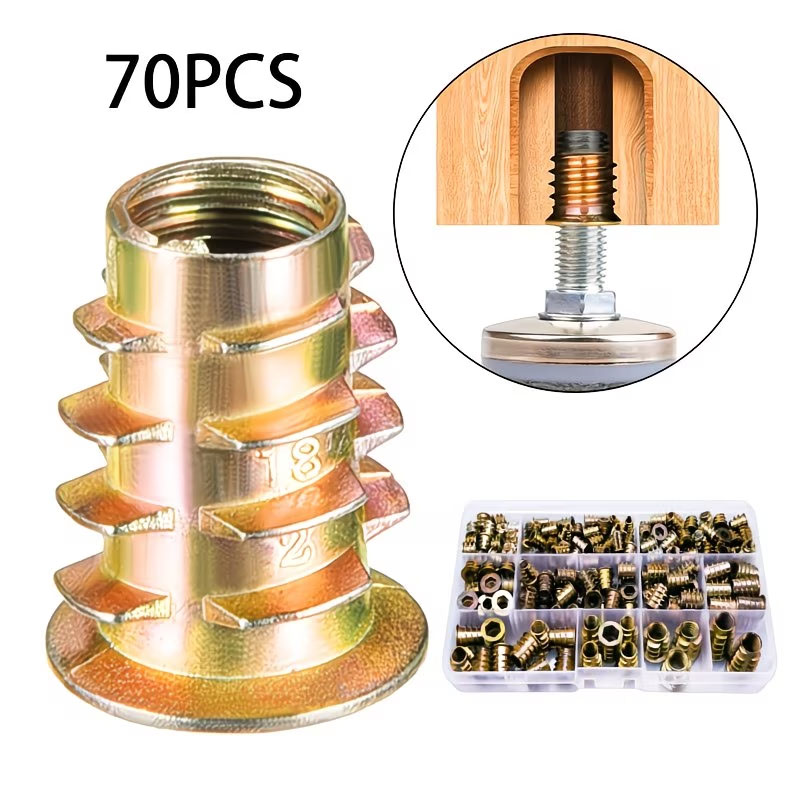 M4/M5/M6 나사산 인서트 너트 E-너트 키트 플러 - Furniture Hardware Threaded Inserts 리뷰 및 가격