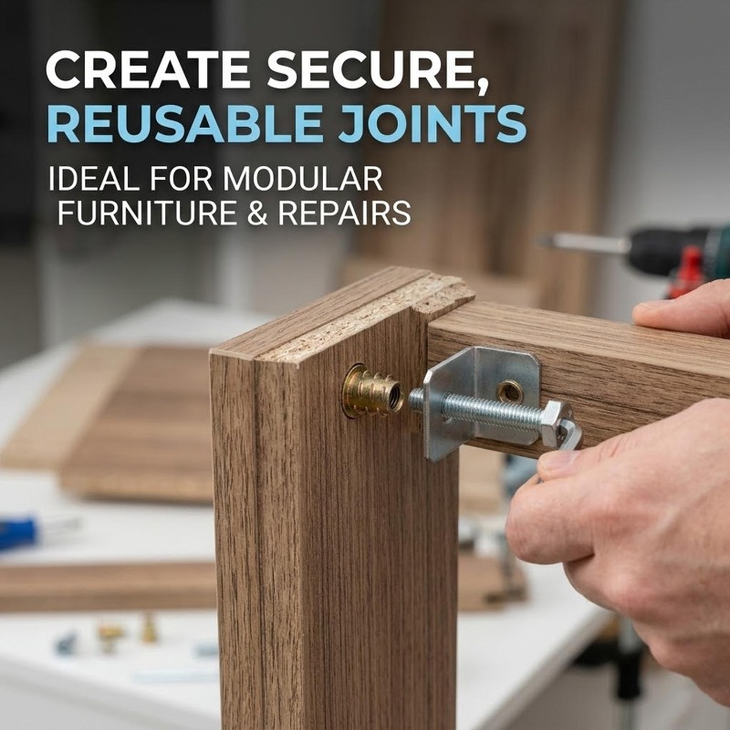 M4 M5 M6 M8 나사산 인서트 너트 목재 가구 볼 - Furniture Hardware Threaded Inserts 리뷰 및 가격