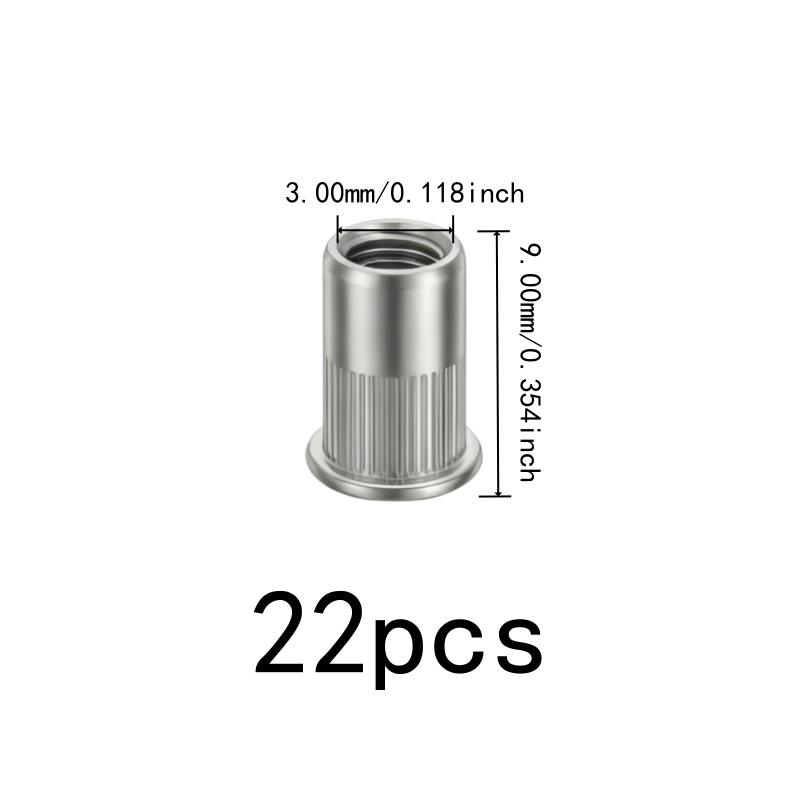 부식 방지 기능이 있는 22개 M3 나사산 인서트 너트 - Furniture Hardware Threaded Inserts 리뷰 및 가격