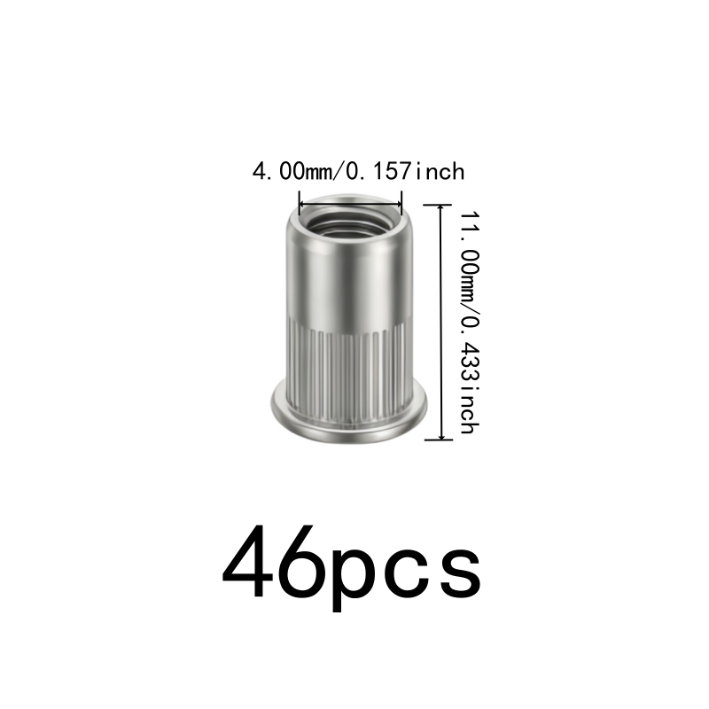 부식 방지 기능이 있는 46개 M4 나사산 인서트 너트 - Furniture Hardware Threaded Inserts 리뷰 및 가격