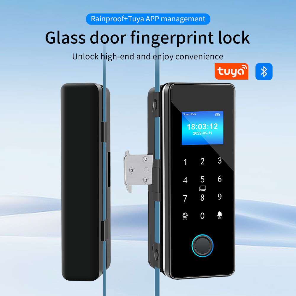 방수 Tuya APP 제어 슬라이딩 유리 도어 잠금 지 - Furniture Sliding Door Hardware 리뷰 및 가격
