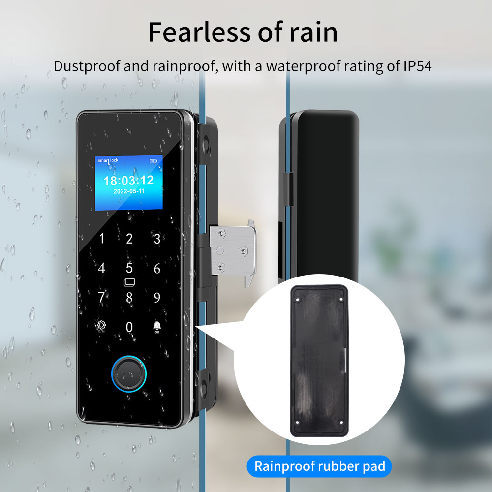 방수 Tuya APP 제어 슬라이딩 유리 도어 잠금 지 - Furniture Sliding Door Hardware 리뷰 및 가격