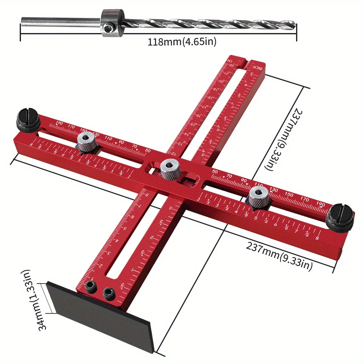 알루미늄 캐비닛 핸들 지그 조정 가능한 펀치 로케이터  - Furniture Hardware Design 리뷰 및 가격