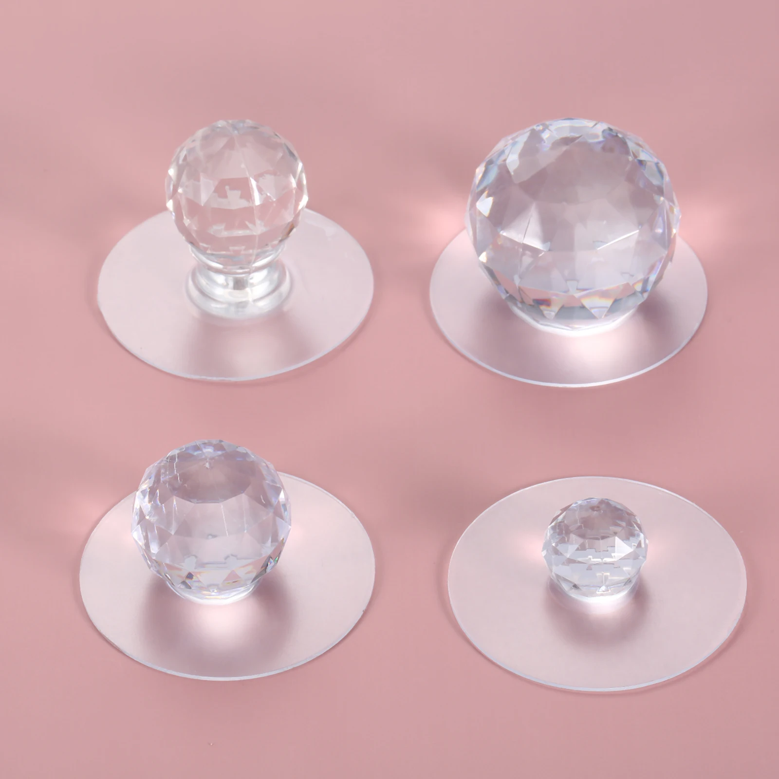 드릴 프리 투명 아크릴 캐비닛 서랍 손잡이, 라운드 다 - Furniture Hardware Supplies 리뷰 및 가격