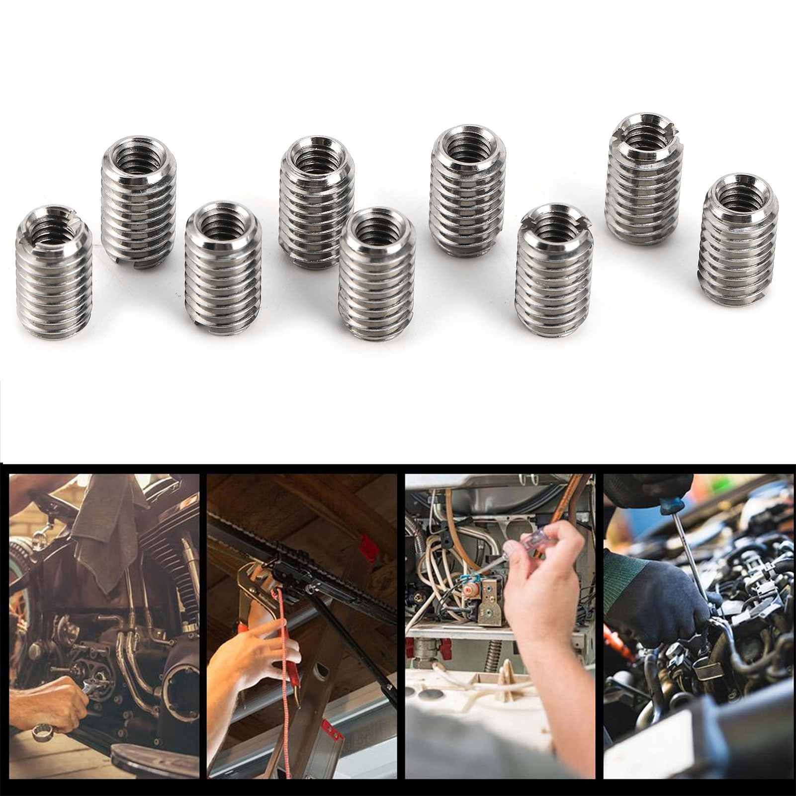 10Pcs 감속기 너트 남성 여성 나사 M6x1.0 ~ - Furniture Hardware Threaded Inserts 리뷰 및 가격